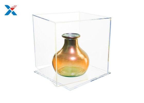 comprar da caixa acrílica do cubo do perspex de 3mm folha transparente da exposição da arte finala online manufacture